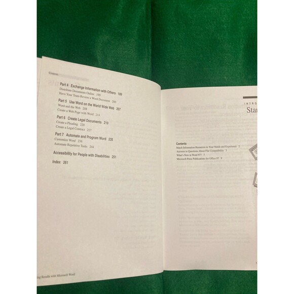 Getting Results with Microsoft Word 97 Windows 1995-96 Manual - Picture 5 of 8